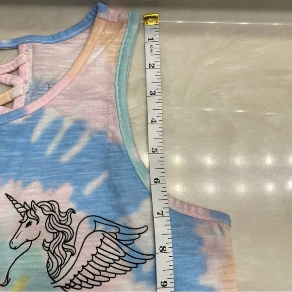So Unicorn Sleeveless Tie-Dye Tank Top XL 14/16 - Picture 7 of 10